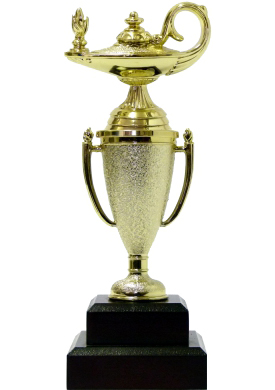 Lamp Of Knowledge Lamp Trophy 215mm