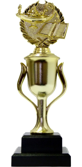 Lamp Of Knowledge Lamp Wreath Trophy 300mm