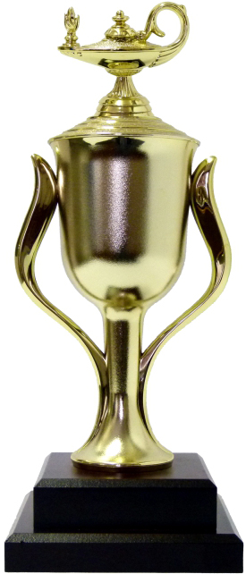 Lamp Of Knowledge Lamp Trophy 355mm