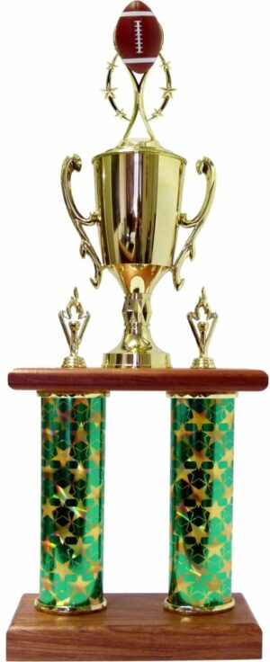 Rugby Colour Ball Column Trophy 705mm