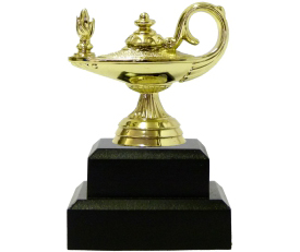 Lamp Of Knowledge Lamp Trophy 115mm