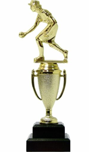 Bowls Lawn Bowler Female Trophy 245mm