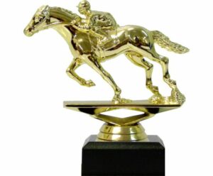 Horse Racing Trophy 110mm