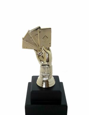 Cards Aces Hand Trophy 165mm