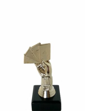 Cards Aces Hand Trophy 140mm