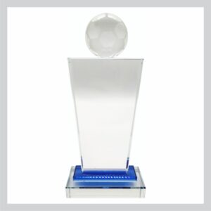 Glass Trophy 230mm 10mm THICK SOCCER