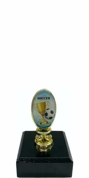 OVAL HOLDER WITH SOCCER INSERT 90mm