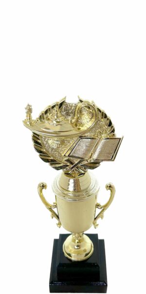 Lamp Of Knowledge Lamp Wreath Trophy 240mm