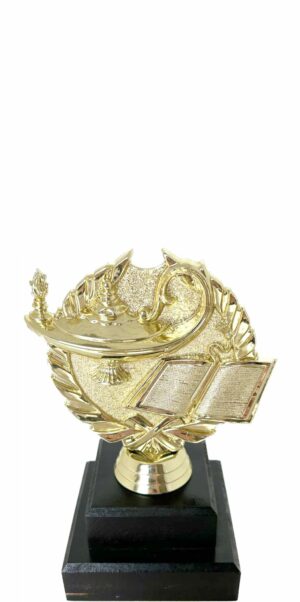 Lamp Of Knowledge Wreath Trophy 140mm