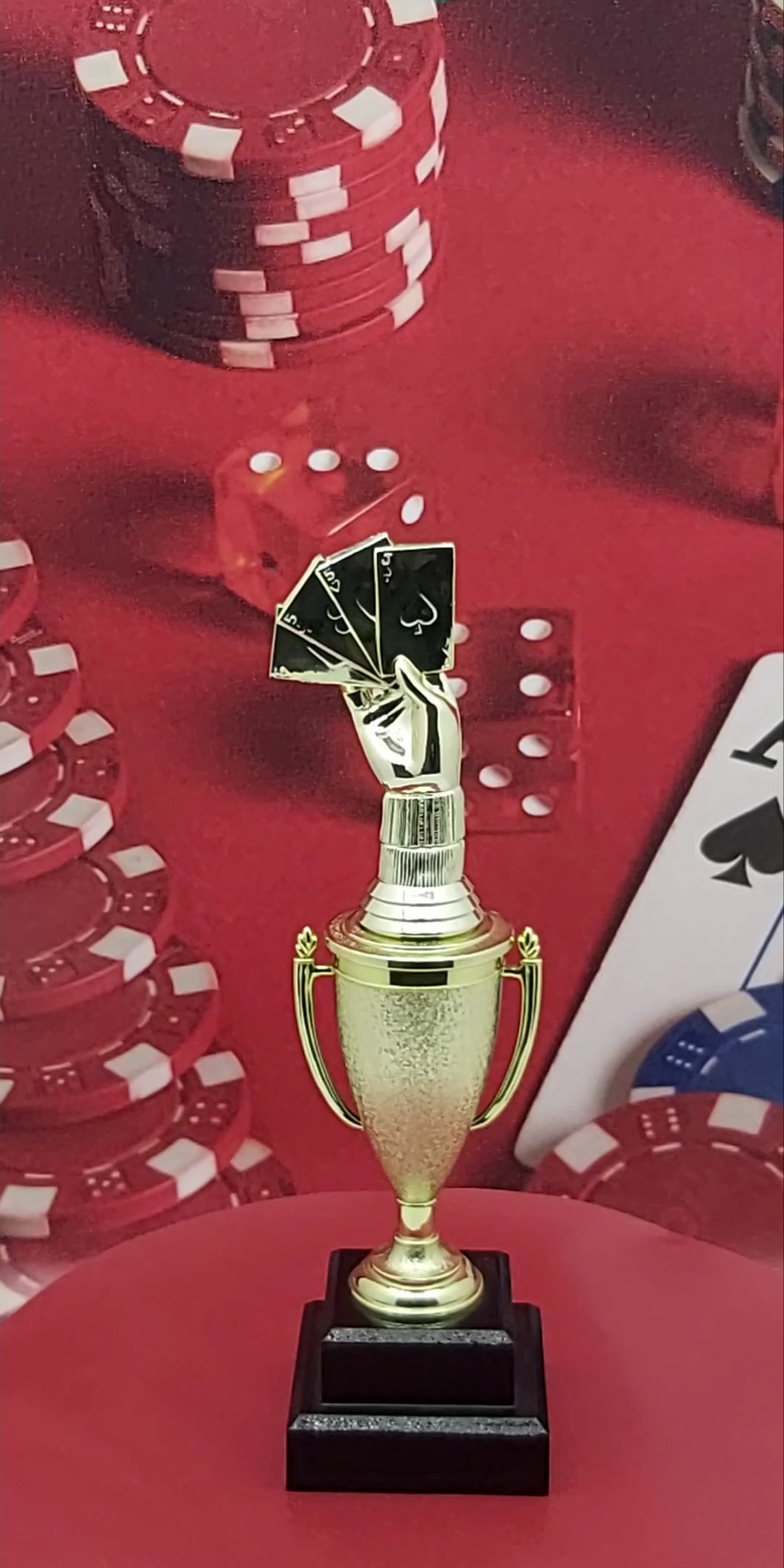 Cards Aces Hand Trophy 275mm