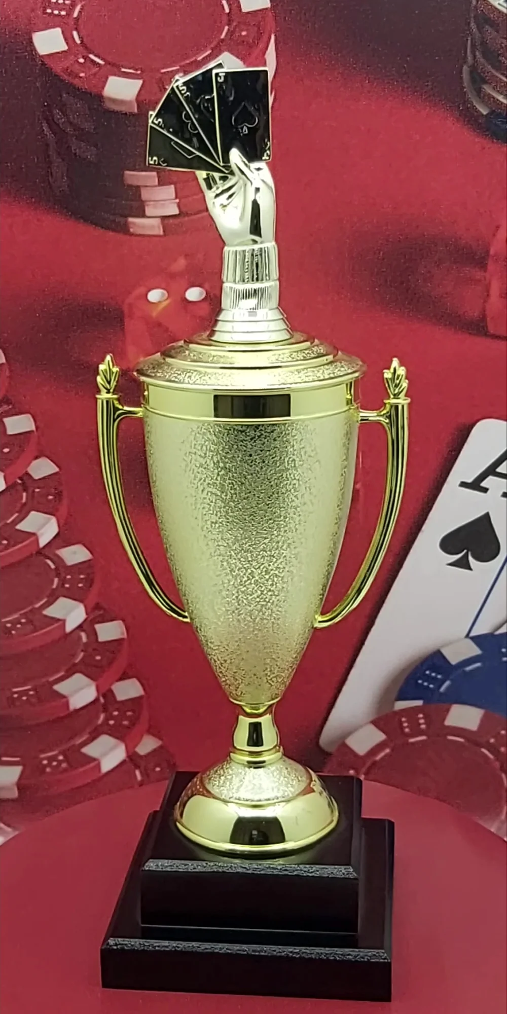 Cards Aces Hand Trophy 395mm