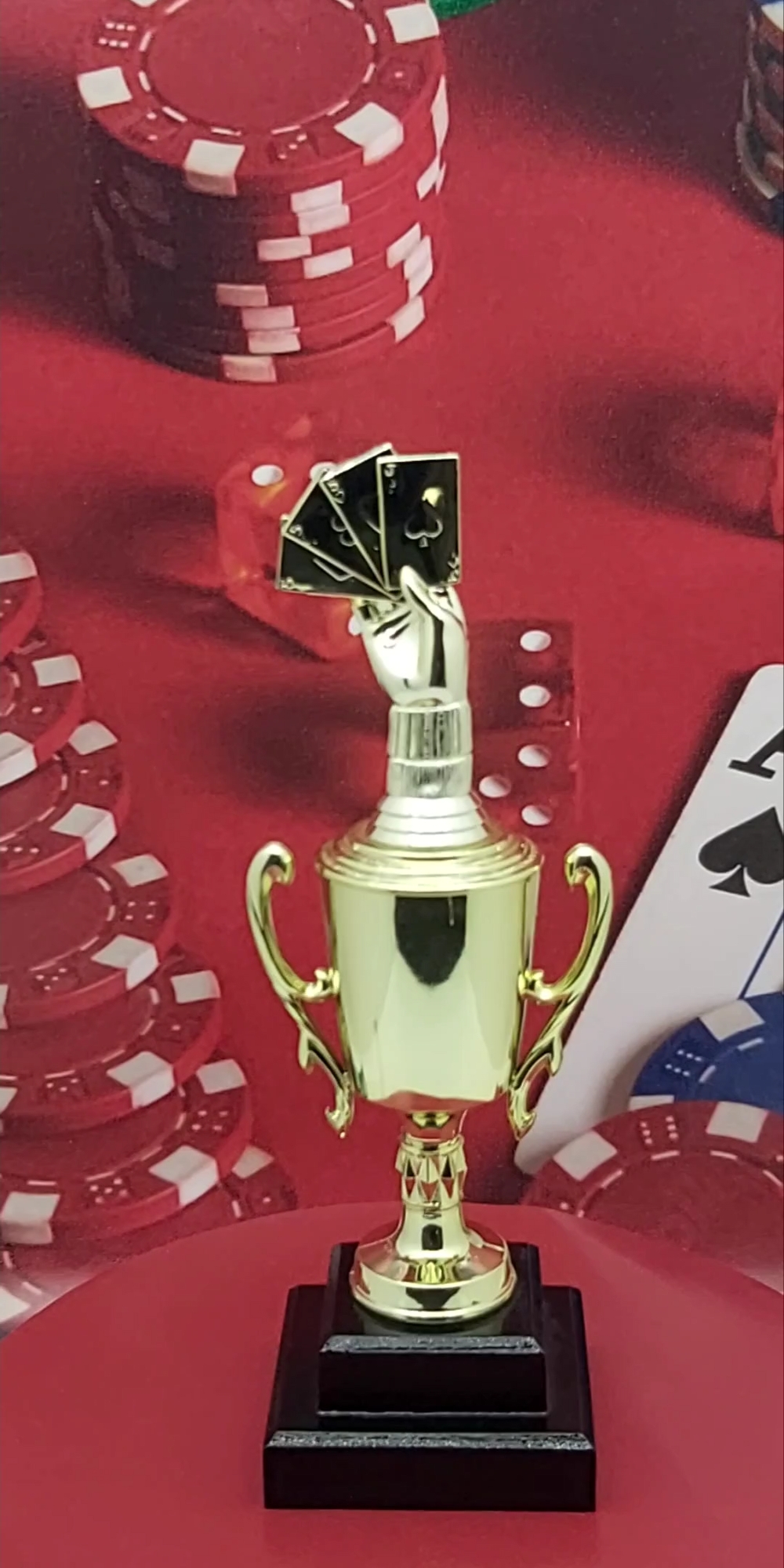 Cards Aces Hand Trophy 315mm