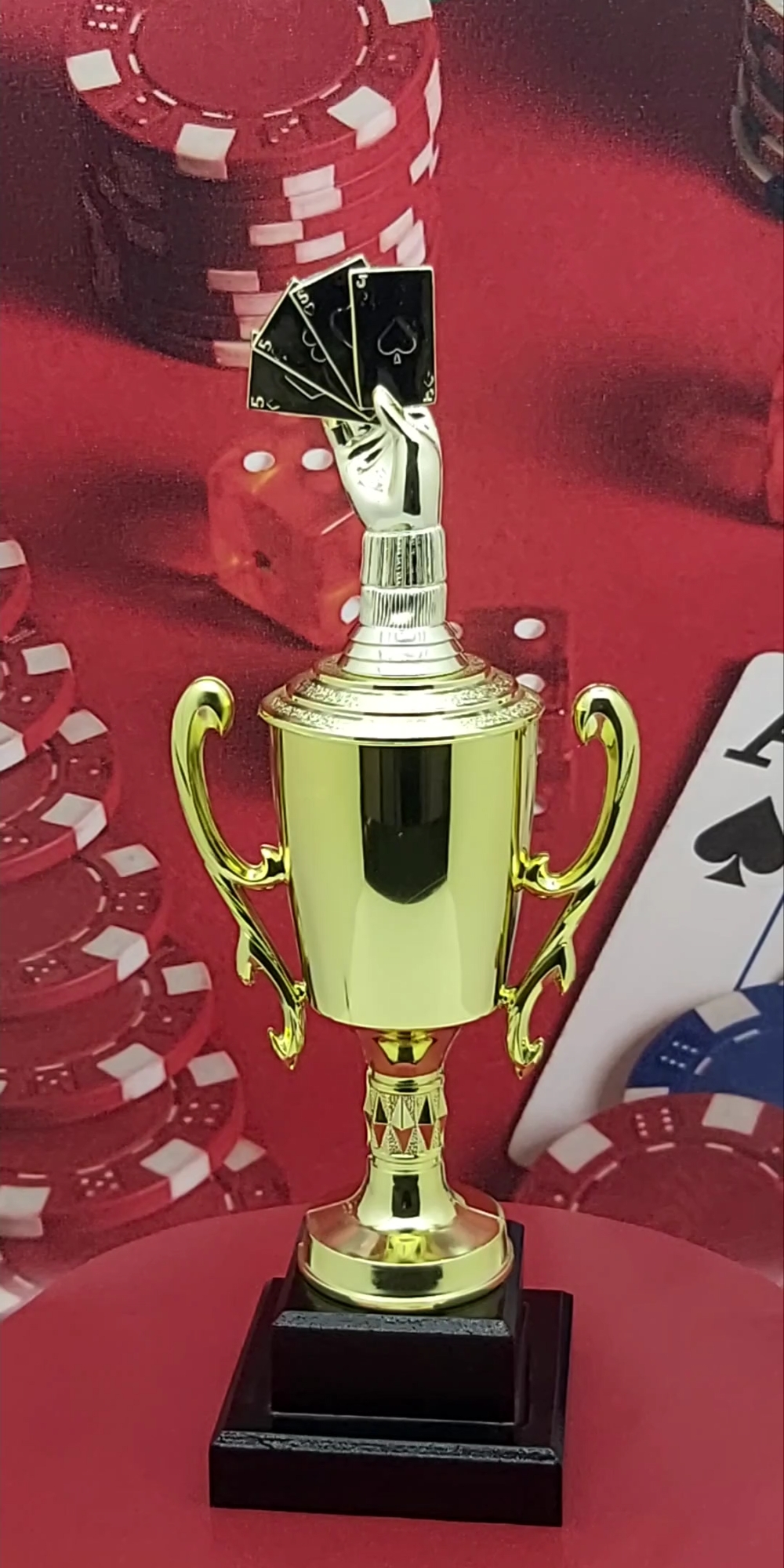 Cards Aces Hand Trophy 355mm