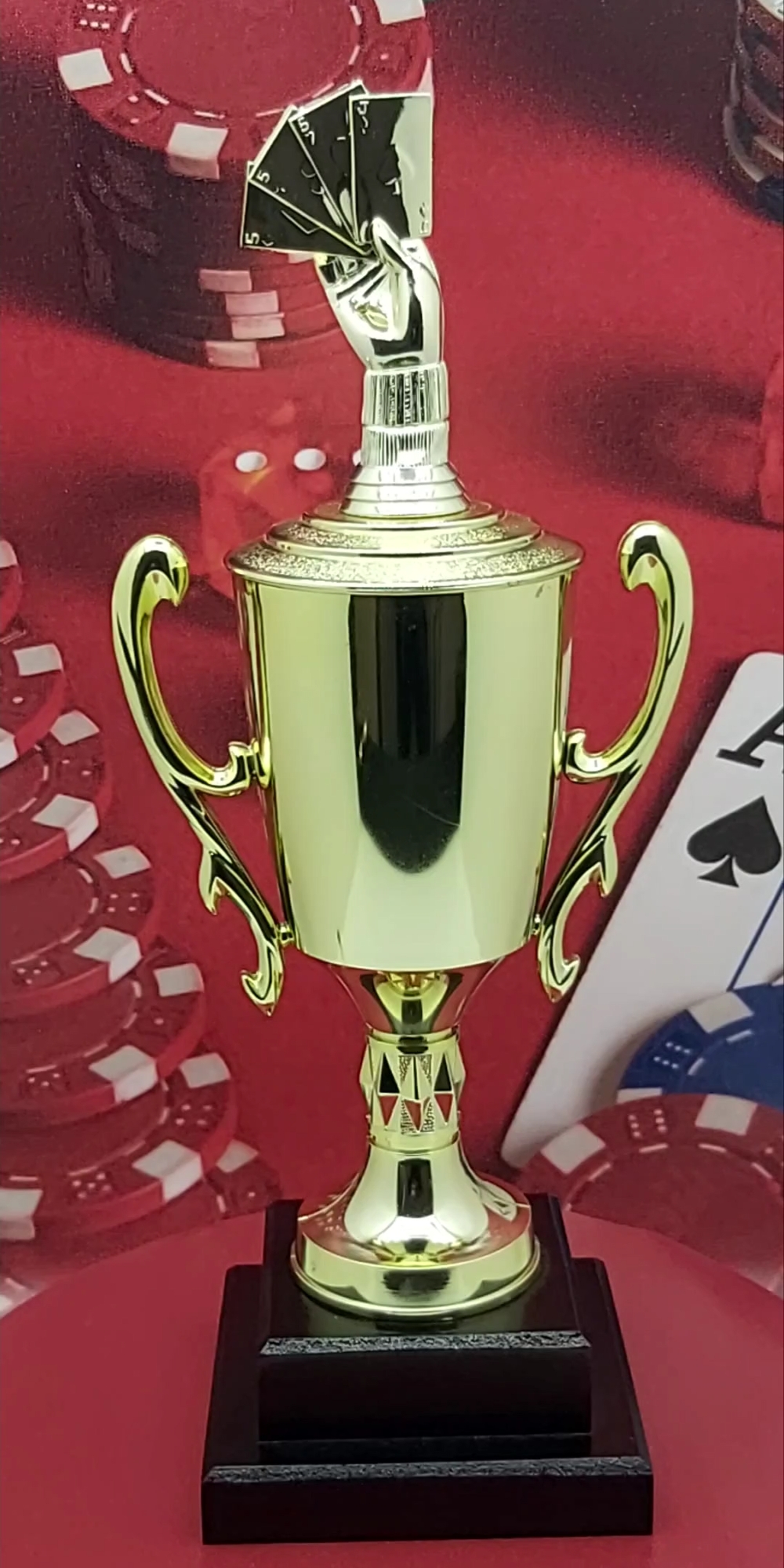Cards Aces Hand Trophy 395mm