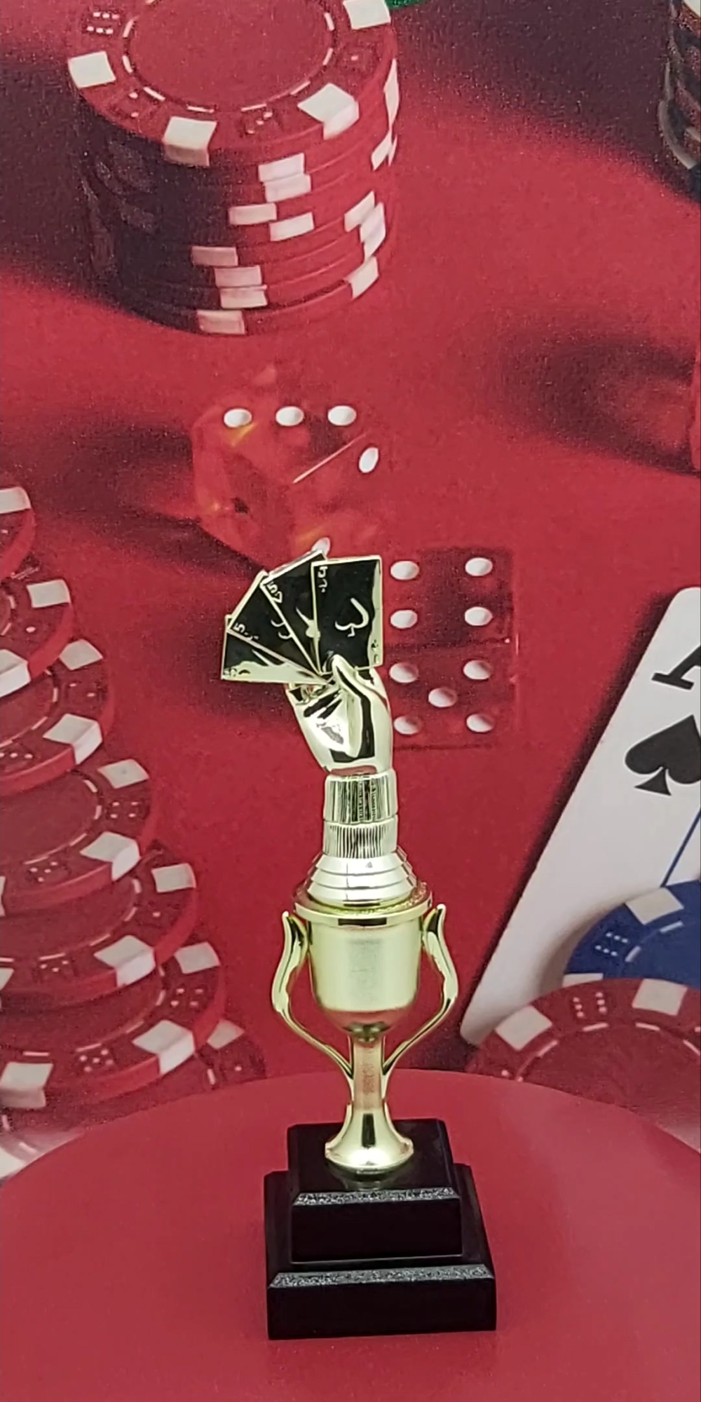 Cards Aces Hand Trophy 255mm