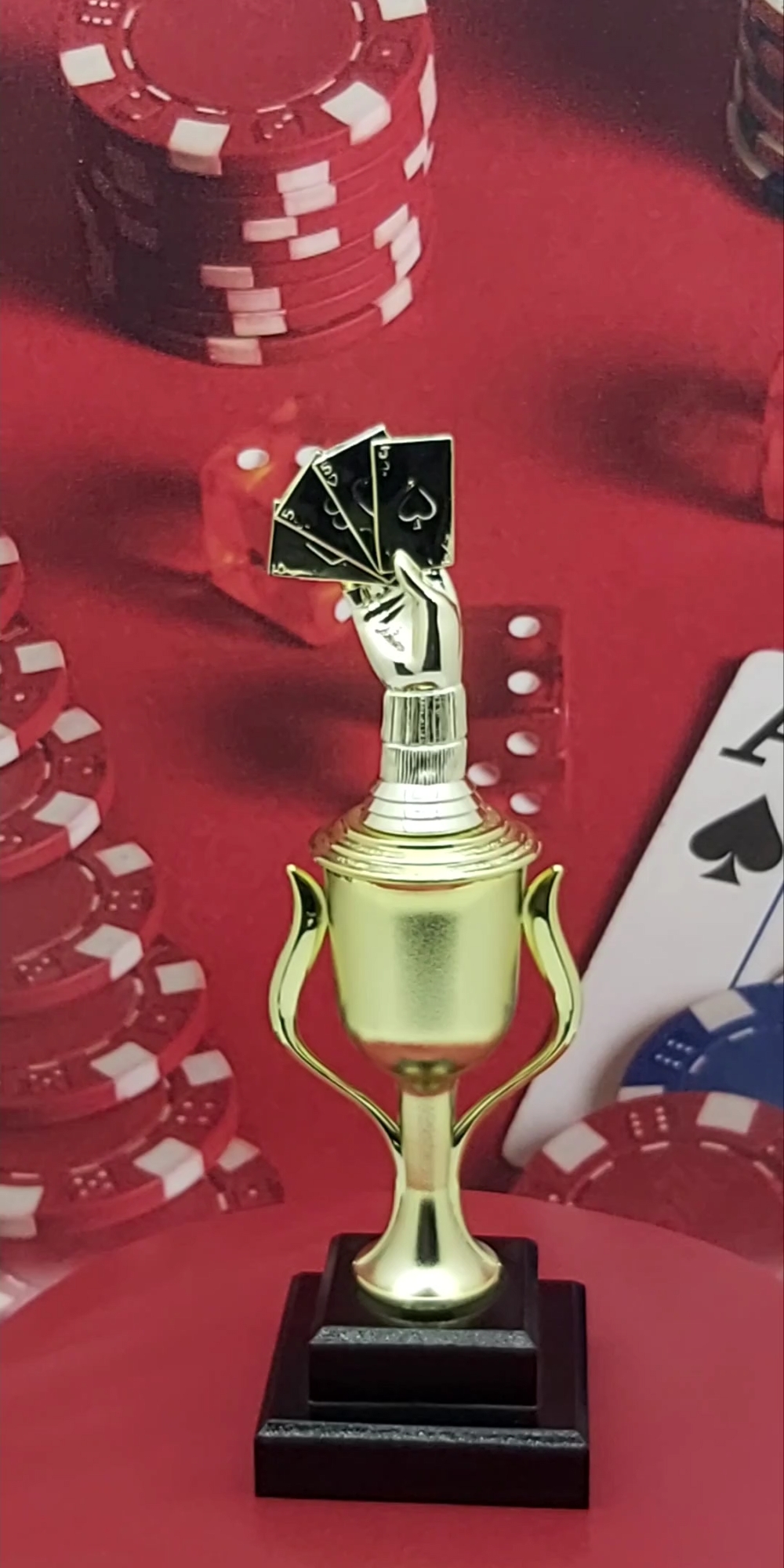 Cards Aces Hand Trophy 315mm