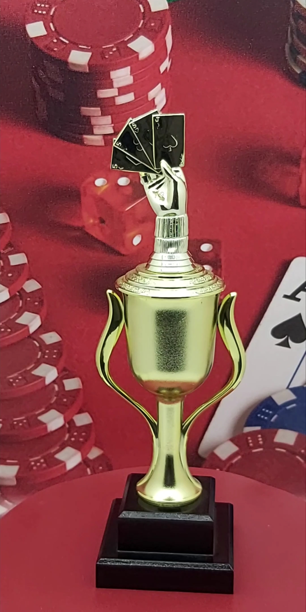 Cards Aces Hand Trophy 355mm