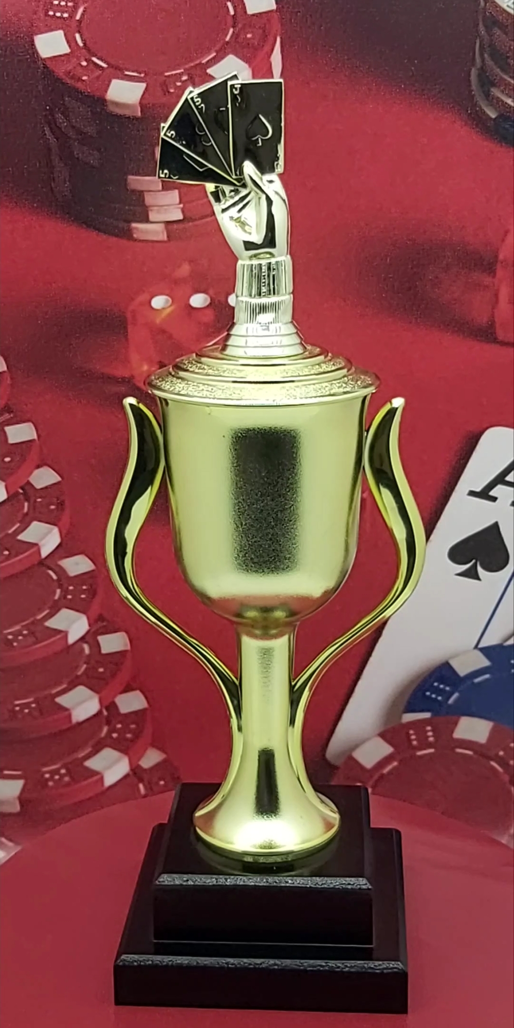 Cards Aces Hand Trophy 395mm
