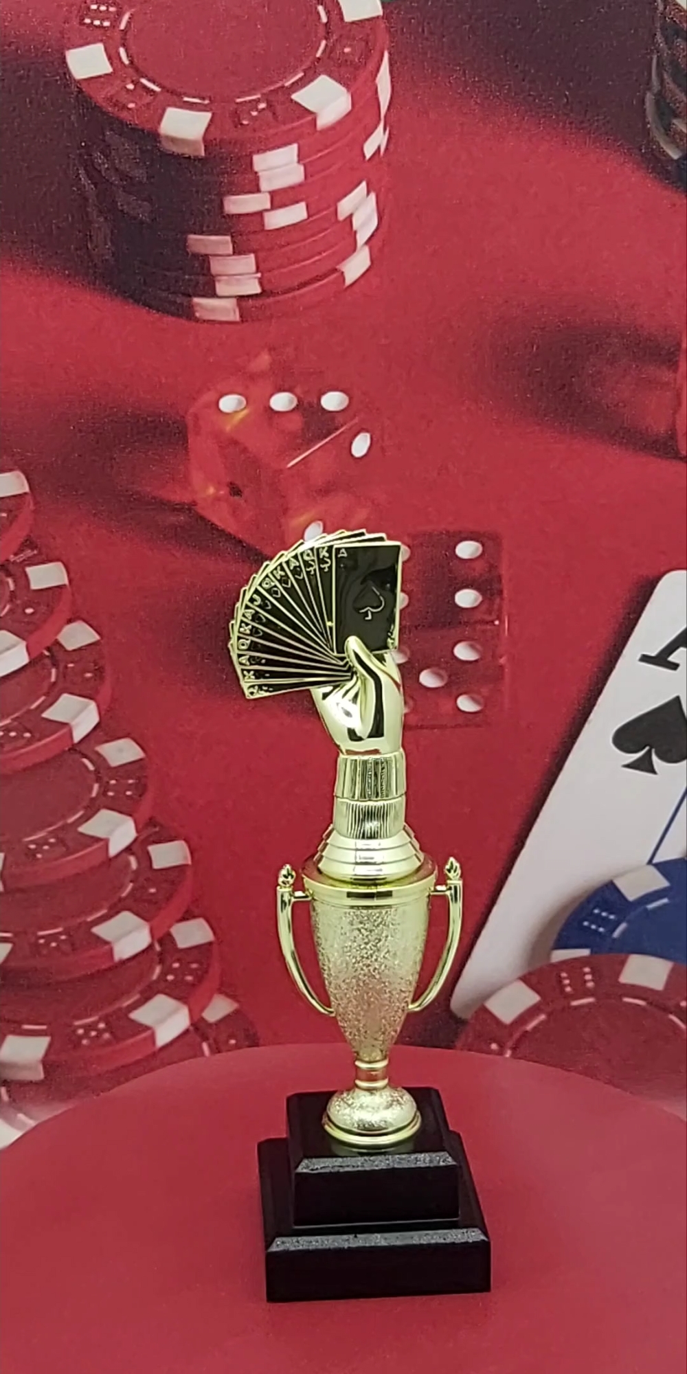 Cards Bridge Hand Trophy 255mm