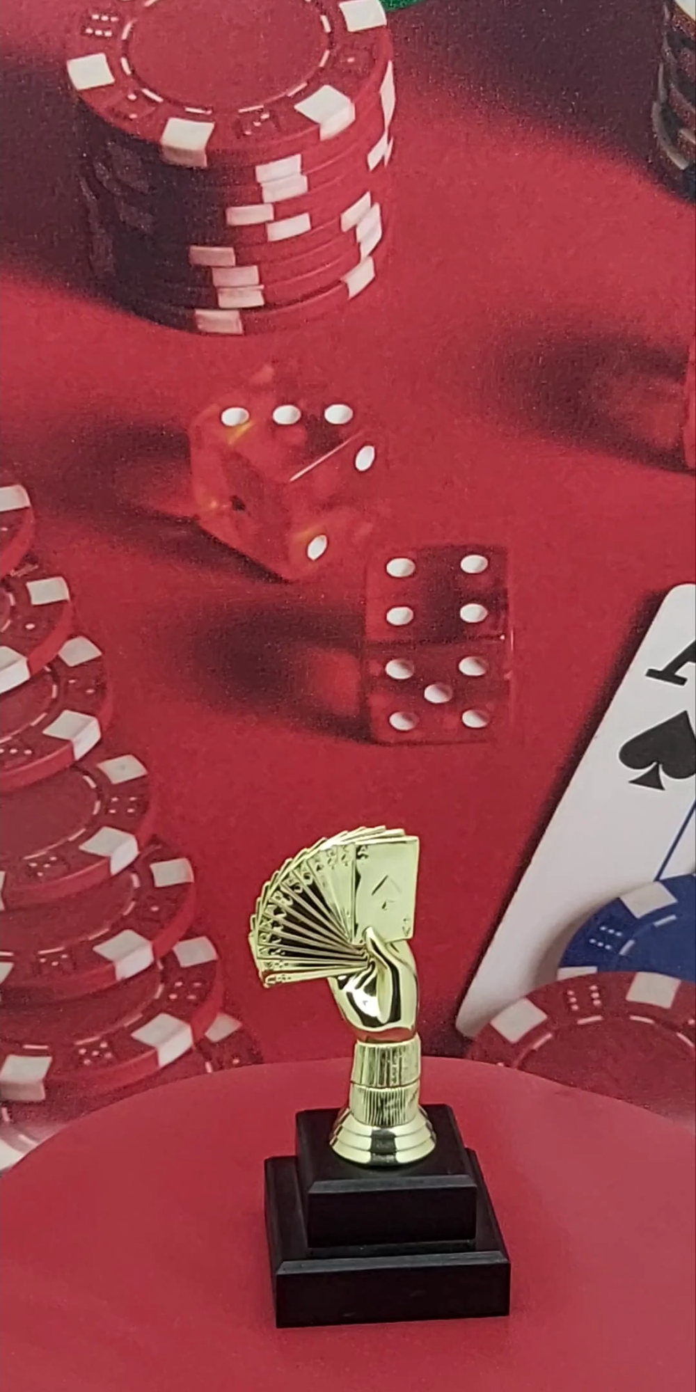 Cards Bridge Hand Trophy 165mm