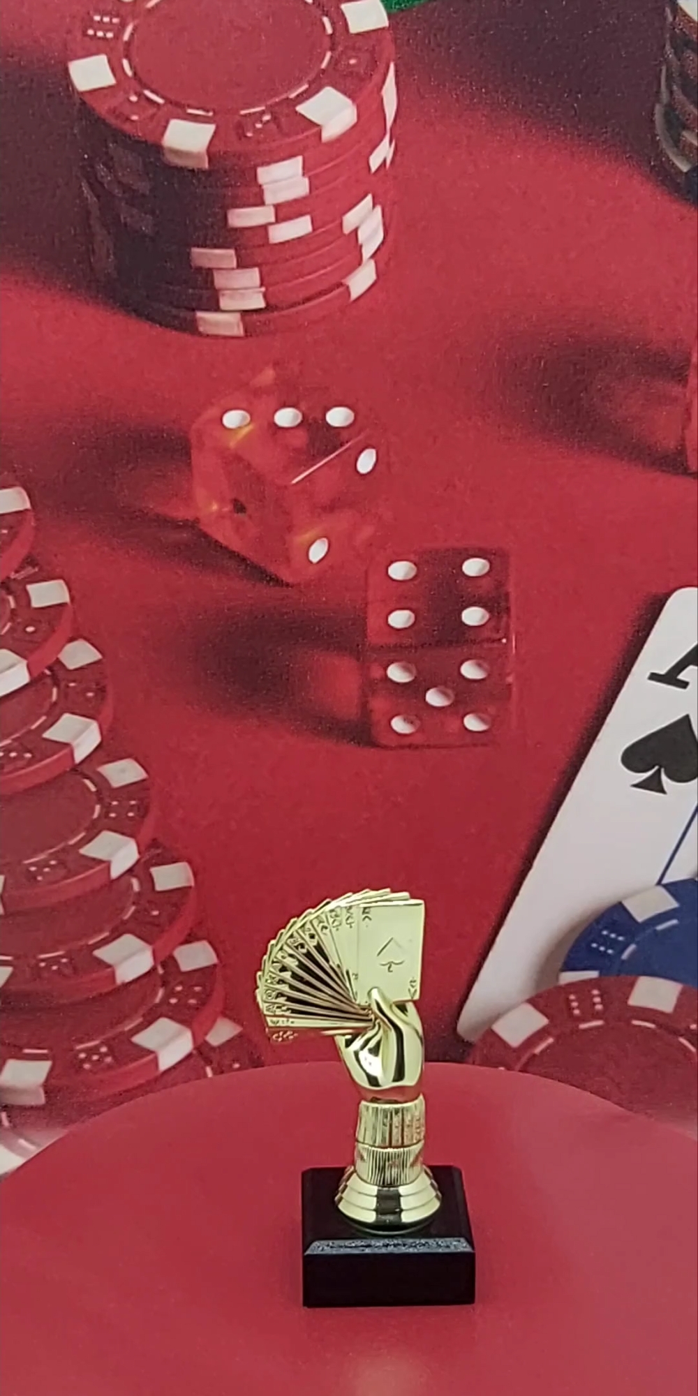 Cards Bridge Hand Trophy 140mm