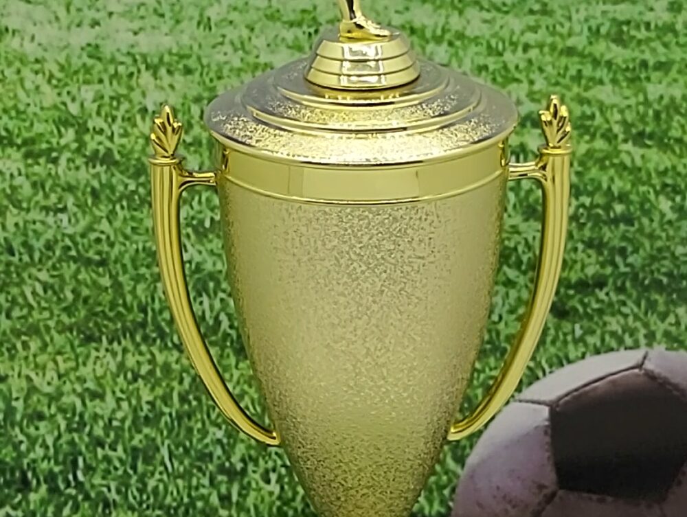 Soccer Kicker Male Trophy 395mm