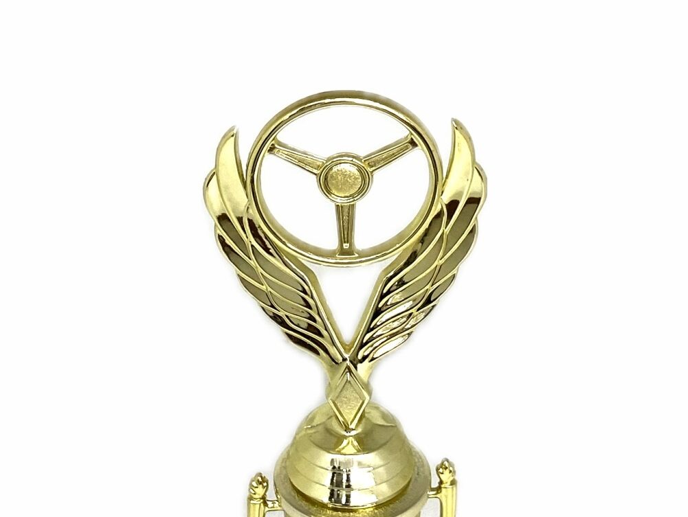 Winged Steering Wheel Trophy 250mm