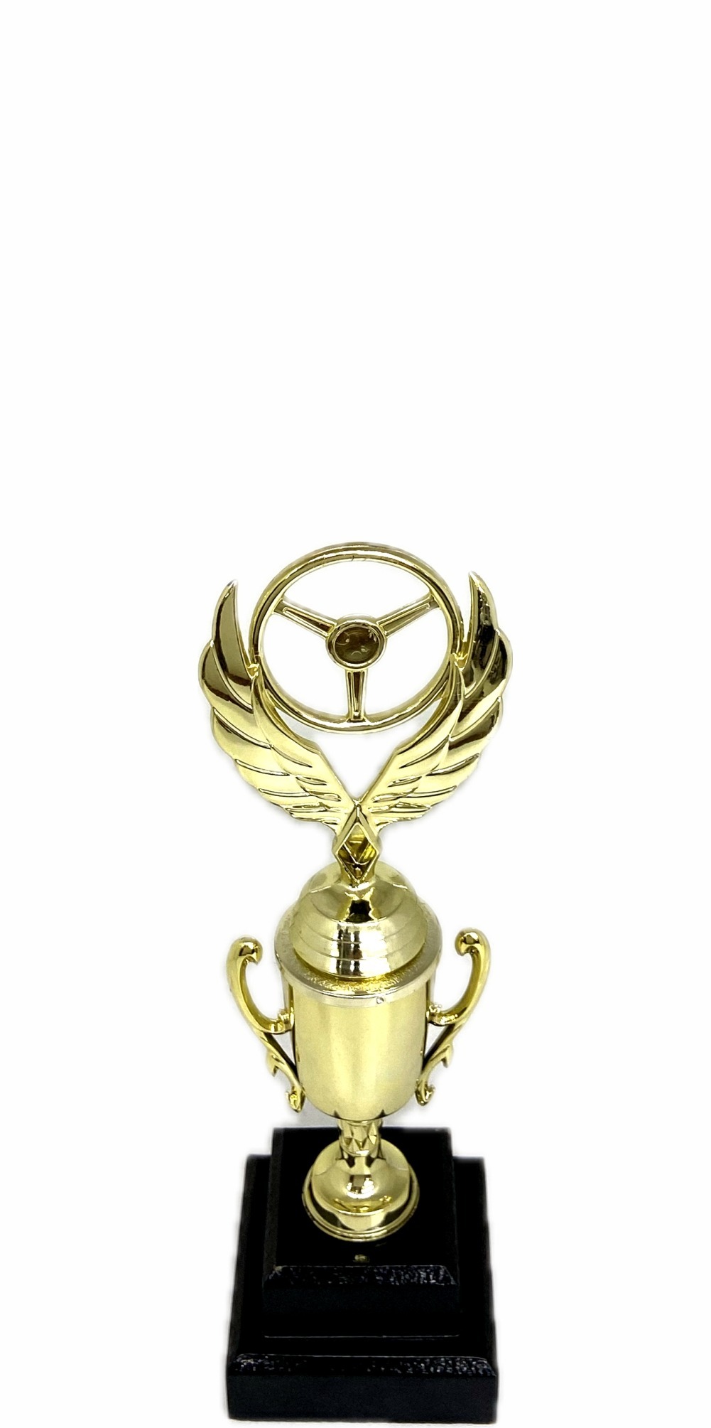 Winged Steering Wheel Trophy 250mm