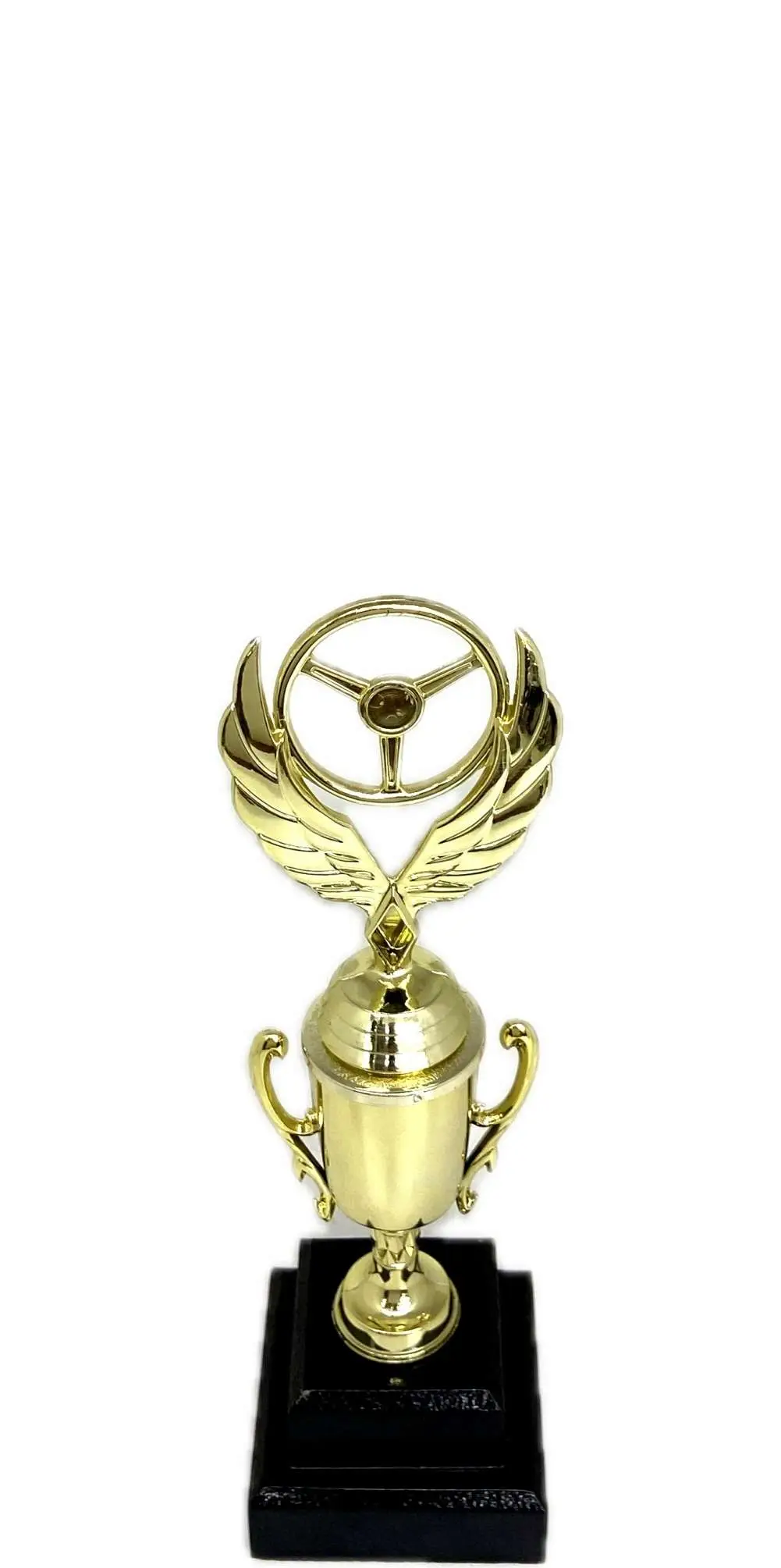 Winged Steering Wheel Trophy 250mm