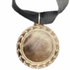Silver Plain Medal 50mm budget recess, 41mm Recess - Black