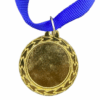 Gold Plain Medal 35mm budget recess, 25mm Recess - Blue