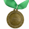 Bronze Plain Medal 50mm budget recess, 41mm Recess - Green
