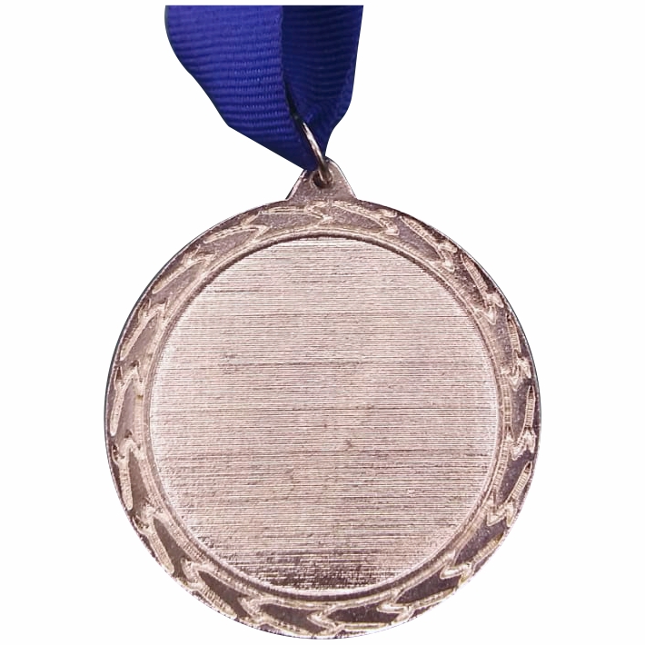 Silver Plain Medal 50mm budget recess, 41mm Recess