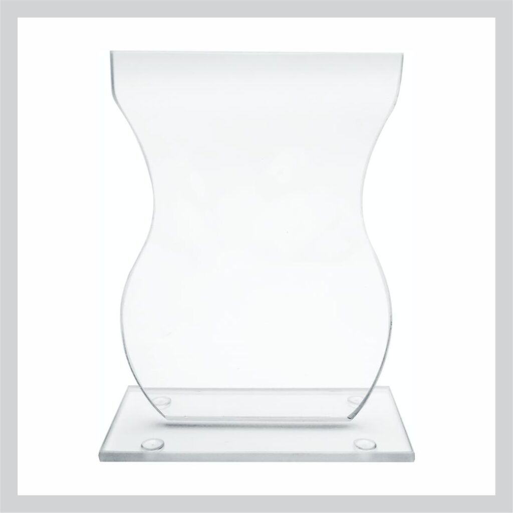 Glass Trophy 150mm 5MM THICK
