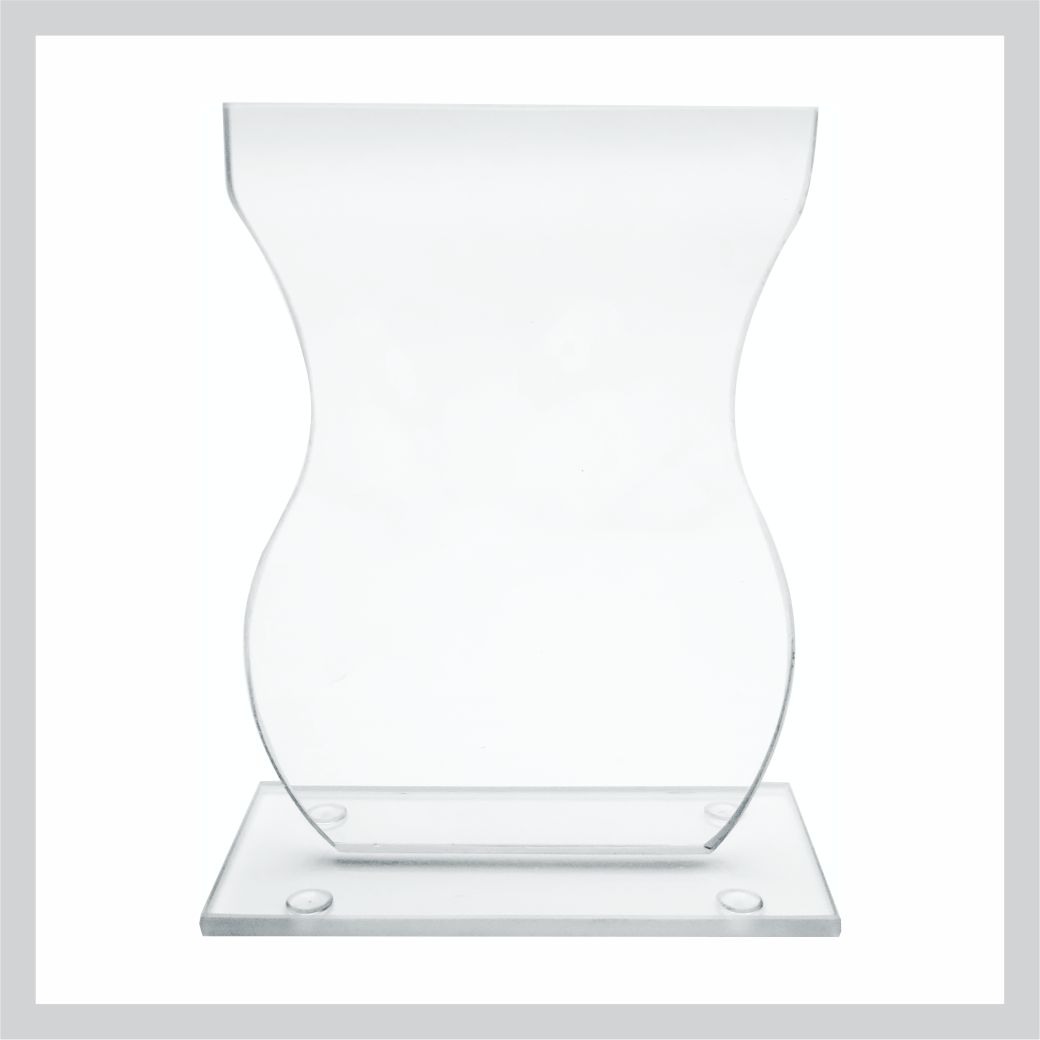 Glass Trophy 150mm 5MM THICK
