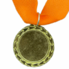 Gold Plain Medal 35mm budget recess, 25mm Recess - Orange