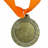 Bronze Plain Medal 50mm budget recess, 41mm Recess - Orange