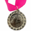 Silver Plain Medal 50mm budget recess, 41mm Recess - Pink