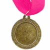 Bronze Plain Medal 50mm budget recess, 41mm Recess - Pink