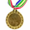 Gold Plain Medal 35mm budget recess, 25mm Recess - SA Flag Colors