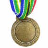 Bronze Plain Medal 50mm budget recess, 41mm Recess - SA Flag Colors