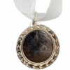 Silver Plain Medal 50mm budget recess, 41mm Recess - White