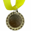 Gold Plain Medal 35mm budget recess, 25mm Recess - Yellow