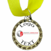 Gold Medal + Sticker 35mm Budget Medal, 25mm Recess With Sticker - Yellow