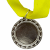 Silver Plain Medal 50mm budget recess, 41mm Recess - Yellow