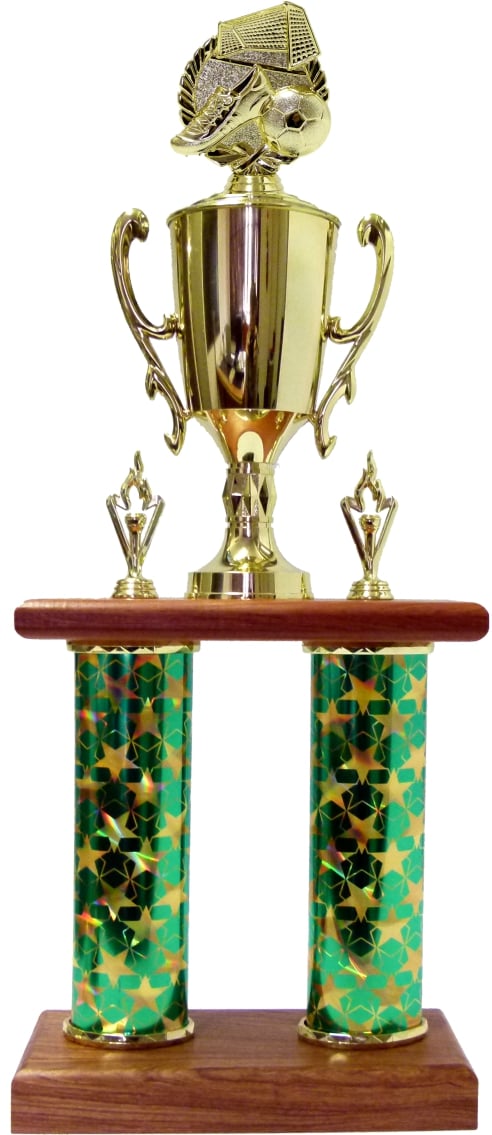 Soccer Wreath Column Trophy 660mm