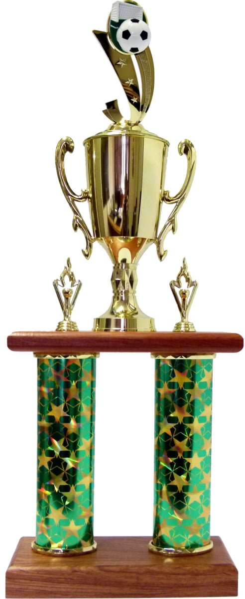 Soccer Sport Scene Column Trophy 715mm