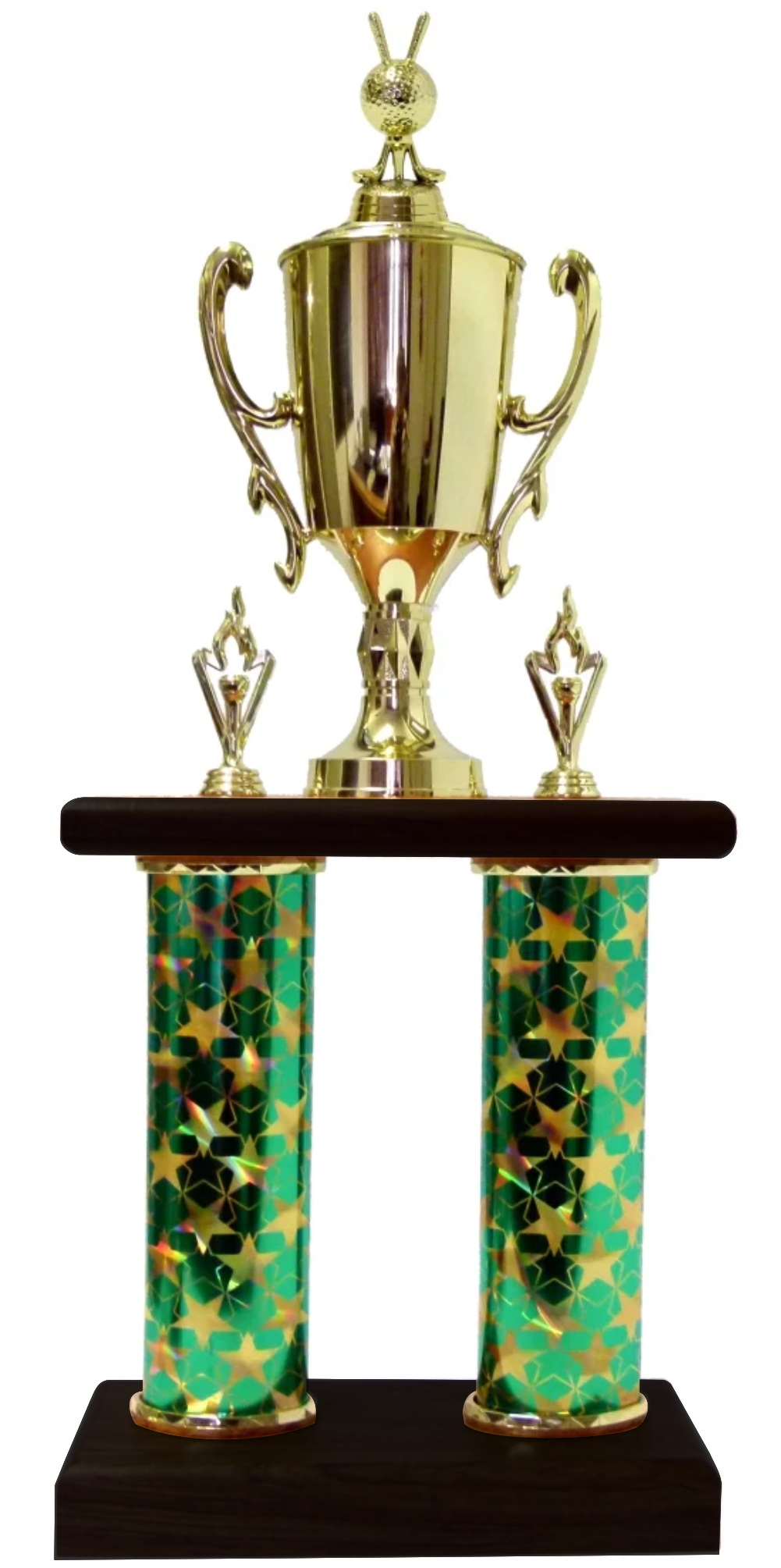 Golf Ball & Clubs Column Trophy 625mm