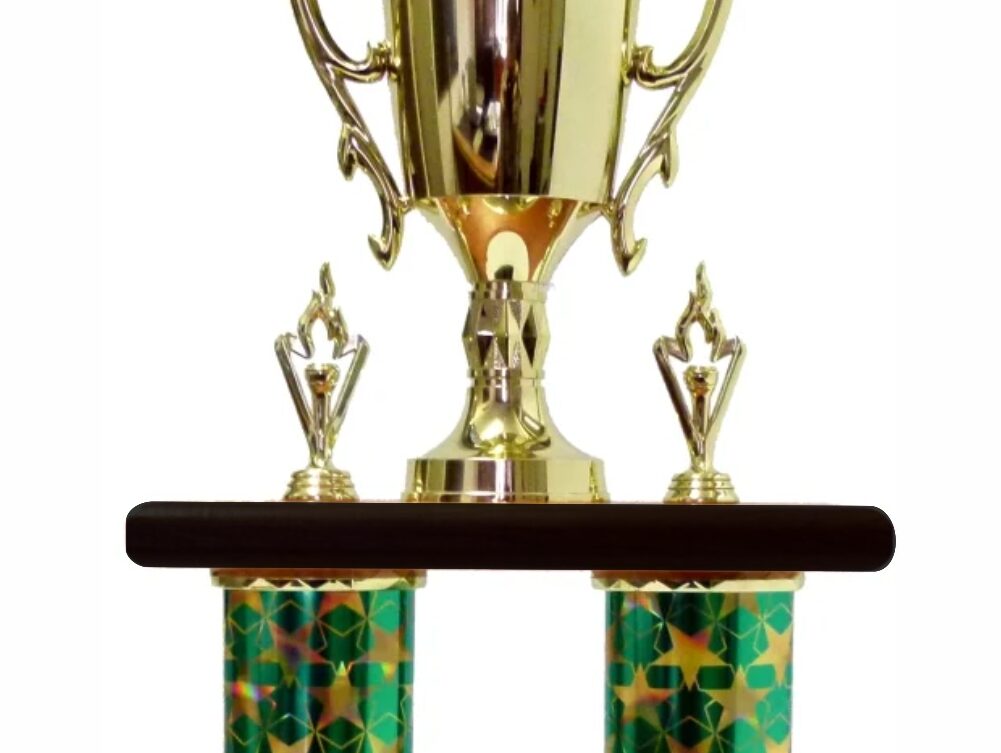 Golf Female Column Trophy 690mm
