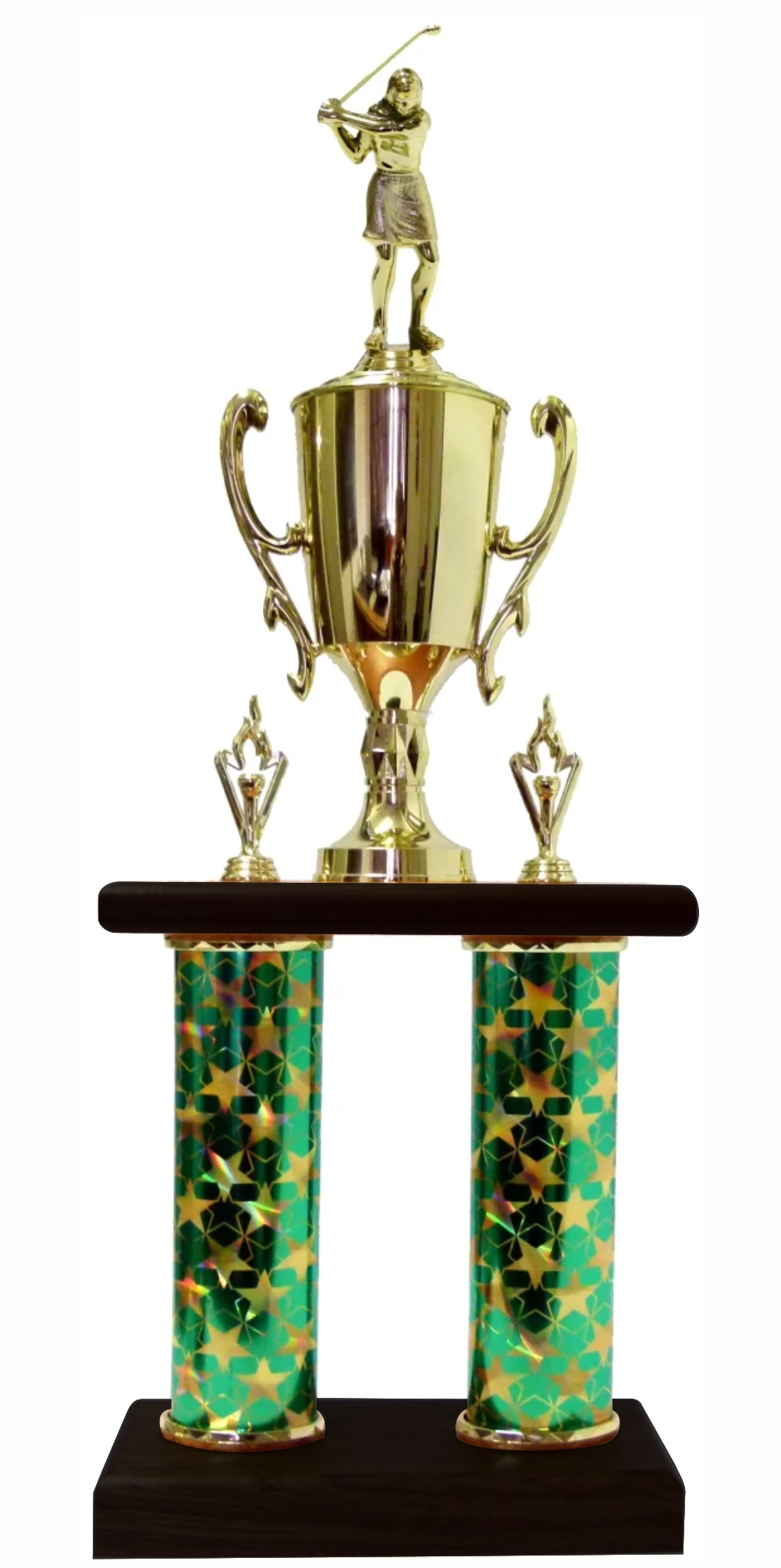 Golf Female Column Trophy 690mm